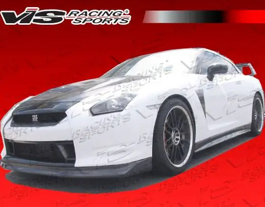 Best Choice Nissan Skyline VIS Racing Godzilla Front Lip - Dry Carbon Fiber - 09NSR352DGOD-011D
