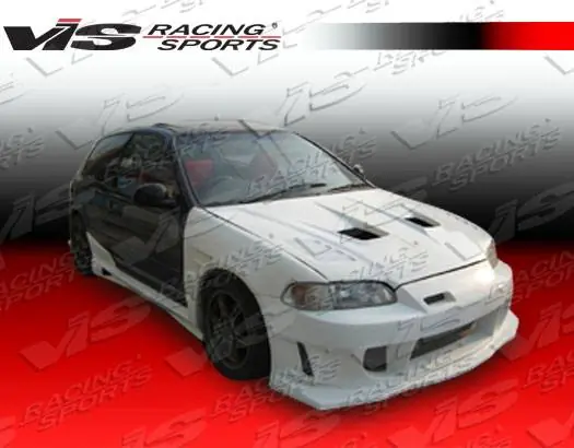 Honda Civic 2DR & HB VIS Racing Wings Front Bumper - 92HDCVC2DWIN-001 In Demand