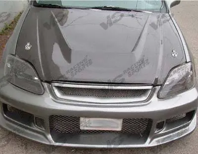 While Supplies Last Acura Integra VIS Racing Invader Black Carbon Fiber Hood - 90ACINT2DVS-010C