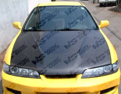 One Day Deal Acura Integra VIS Racing Invader Black Carbon Fiber Hood - 94ACITR2DVS-010C