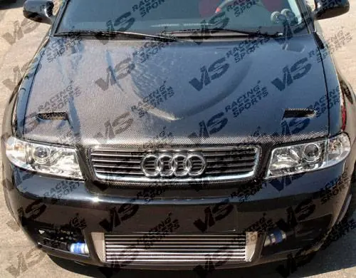 Buy Today Audi A4 VIS Racing Euro R Black Carbon Fiber Hood - 96AUA44DEUR-010C