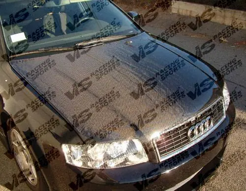 Hot Picks Audi A4 VIS Racing OEM Black Carbon Fiber Hood - 02AUA44DOE-010C