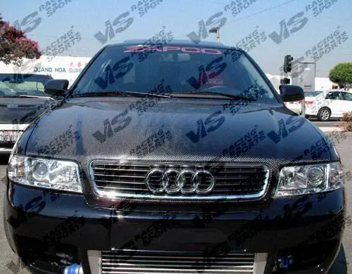 Buy Today Audi A4 VIS Racing OEM Black Carbon Fiber Hood - 96AUA44DOE-010C