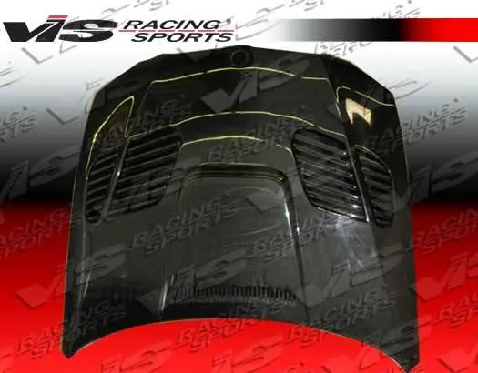 Modern BMW 3 Series 2DR VIS Racing GTR Black Carbon Fiber Hood - 07BME922DGTR-010C