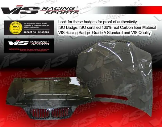 BMW 3 Series 2DR VIS Racing OEM Black Carbon Fiber Hood - 01BME46M32DOE-010C Exclusive Offer