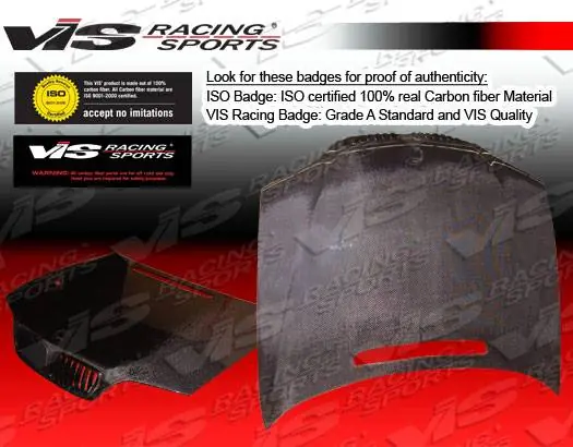 BMW 3 Series 2DR VIS Racing OEM Black Carbon Fiber Hood - 99BME462DOE-010C Last Chance