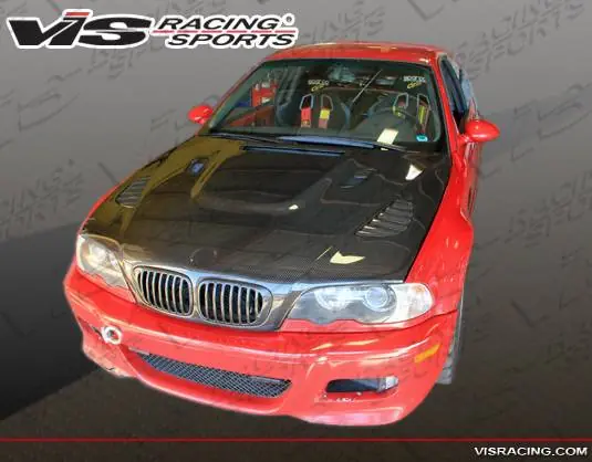 Instant Buy BMW 3 Series 2DR VIS Racing XTS Black Carbon Fiber Hood - 01BME46M32DXTS-010C