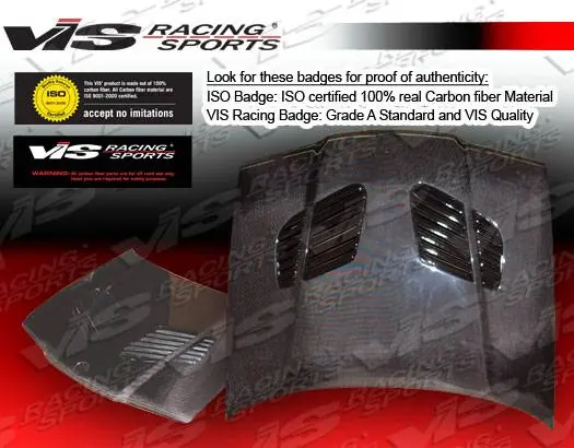 BMW 3 Series 4DR VIS Racing GTR Black Carbon Fiber Hood - 92BME364DGTR-010C Limited Offer