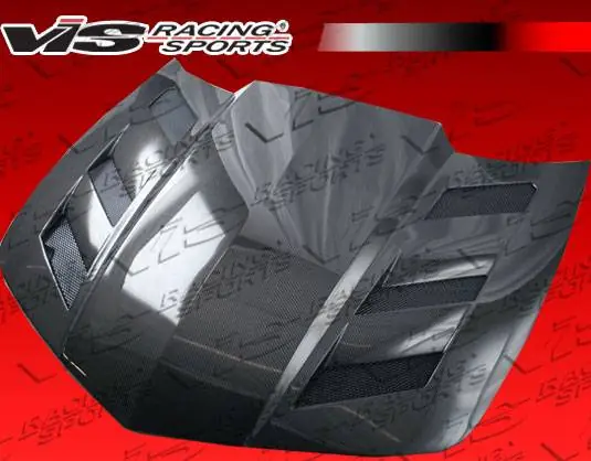 Fast Shipping Chevrolet Camaro VIS Racing AMS Black Carbon Fiber Hood - 10CHCAM2DAMS-010C