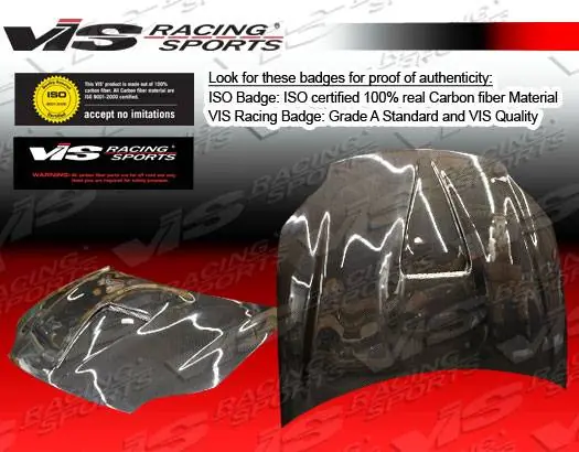 Chevrolet Camaro VIS Racing G Force Black Carbon Fiber Hood - 93CHCAM2DGF-010C Modern