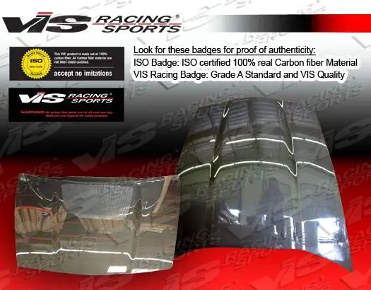 Weekend Sale Chevrolet Corvette VIS Racing OEM Black Carbon Fiber Hood - 05CHCOR2DOE-010C