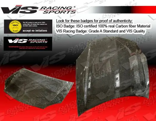 Special Offer Chrysler Sebring 2DR VIS Racing OEM Black Carbon Fiber Hood - 95CYSEB2DOE-010C