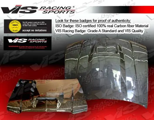 Luxury Dodge Magnum VIS Racing SRT Black Carbon Fiber Hood - 05DGMAG4DSRT-010C