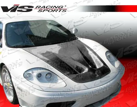 Ferrari F430 VIS Racing GT Black Carbon Fiber Hood - 05FR4302DGT-010C Reduced Price