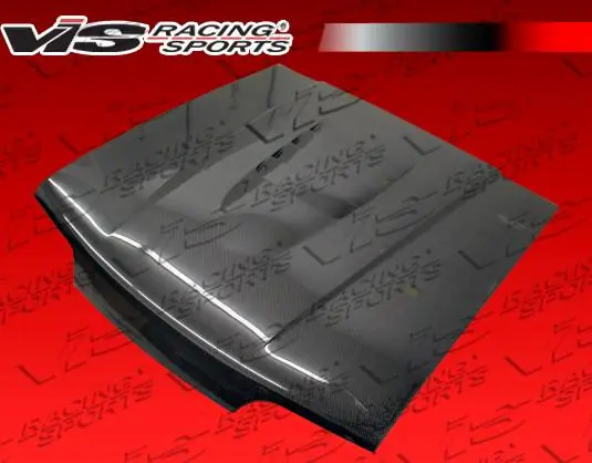 Genuine Ford Mustang VIS Racing Cobra R-2000 Black Carbon Fiber Hood - 87FDMUS2DCR-010C