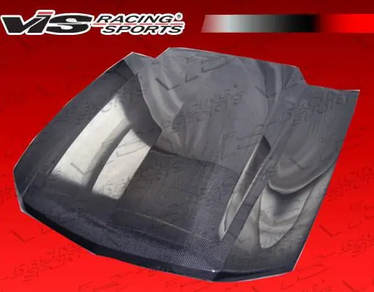 Grab Now Ford Mustang VIS Racing Cowl Induction Black Carbon Fiber Hood - 10FDMUS2DCI-010C