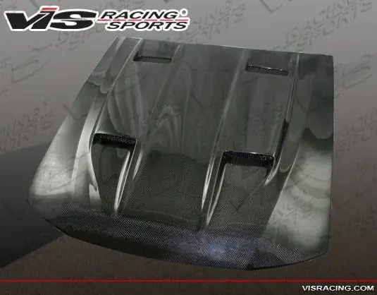 Place Order Ford Mustang VIS Racing Mach-5 Black Carbon Fiber Hood - 05FDMUS2DMK5-010C