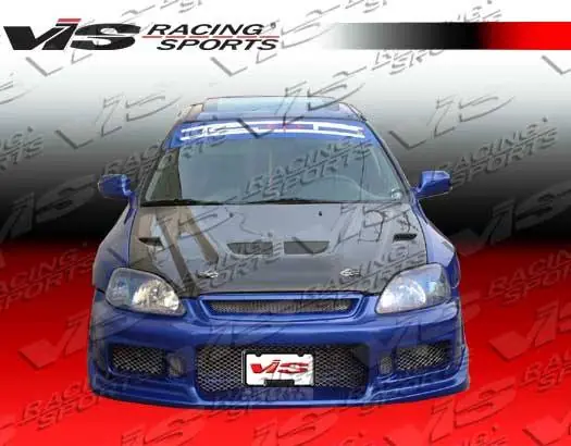Special Offer Honda Civic 2DR VIS Racing EVO Black Carbon Fiber Hood - 96HDCVC2DEV-010C