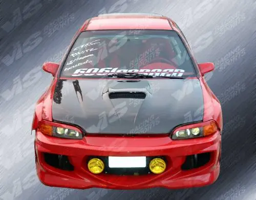 Honda Civic 2DR VIS Racing G Force Black Carbon Fiber Hood - 92HDCVC2DGF-010C Exclusive Offer