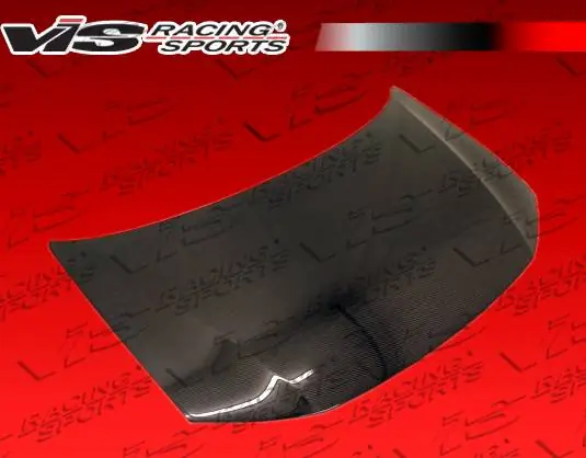 Hassle-Free Returns Honda Civic 2DR VIS Racing OEM Black Carbon Fiber Hood - 12HDCVC2DOE-010C