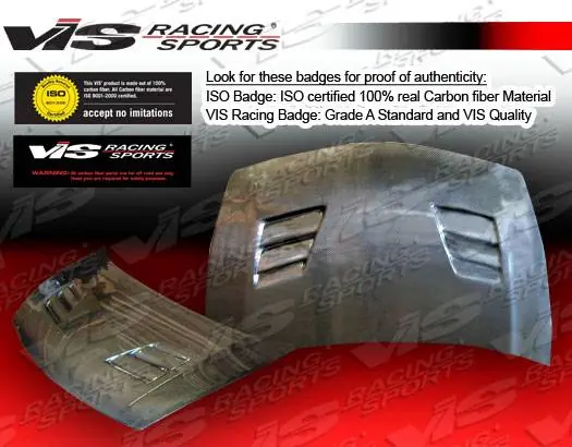 Honda Civic VIS Racing Techno R Black Carbon Fiber Hood - 06HDCVC4DJTNR-010C Exclusive Offer