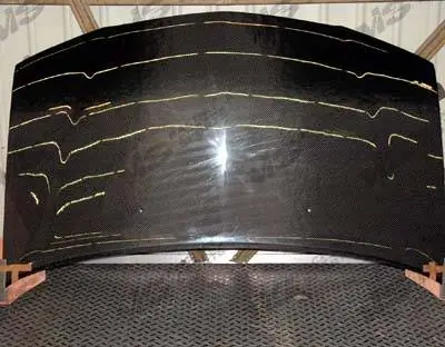Viral Honda Odyssey VIS Racing OEM Black Carbon Fiber Hood - 99HDODY4DOE-010C