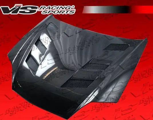 Free Delivery Hyundai Tiburon VIS Racing AMS Black Carbon Fiber Hood - 03HYTIB2DAMS-010C