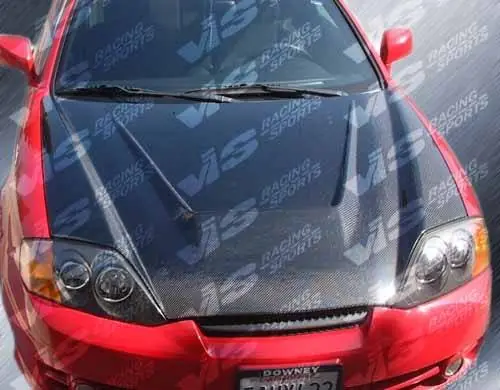 Hyundai Tiburon VIS Racing Invader Black Carbon Fiber Hood - 03HYTIB2DVS-010C Hassle-Free Returns