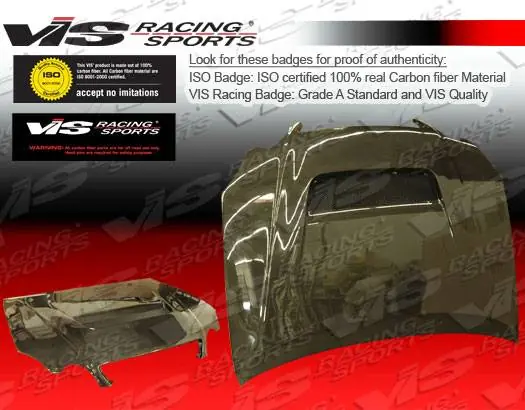 Markdown Lexus GS VIS Racing V Line Black Carbon Fiber Hood - 98LXGS34DVL-010C