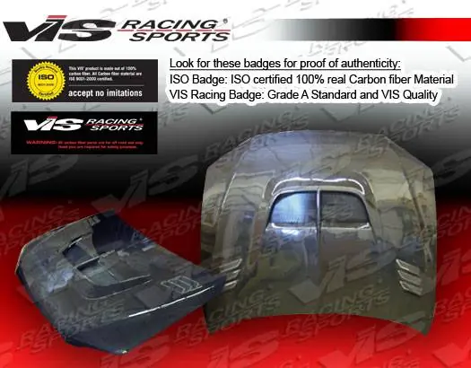 Lexus IS VIS Racing Zyclone Black Carbon Fiber Hood - 00LXIS34DZYC-010C Exclusive