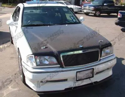 Mercedes-Benz C Class VIS Racing OEM Black Carbon Fiber Hood - 94MEW2024DOE-010C Weekend Sale