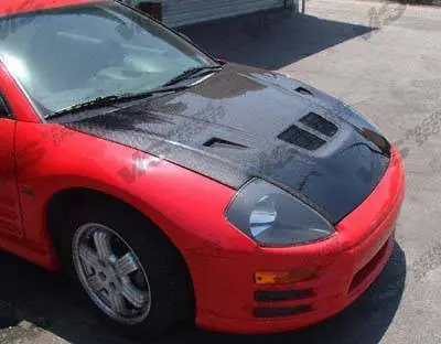 Editor’s Pick Mitsubishi Eclipse VIS Racing EVO Black Carbon Fiber Hood - 00MTECL2DEV-010C