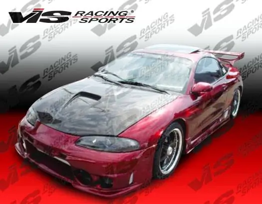 Instant Buy Mitsubishi Eclipse VIS Racing G Force Black Carbon Fiber Hood - 95MTECL2DGF-010C