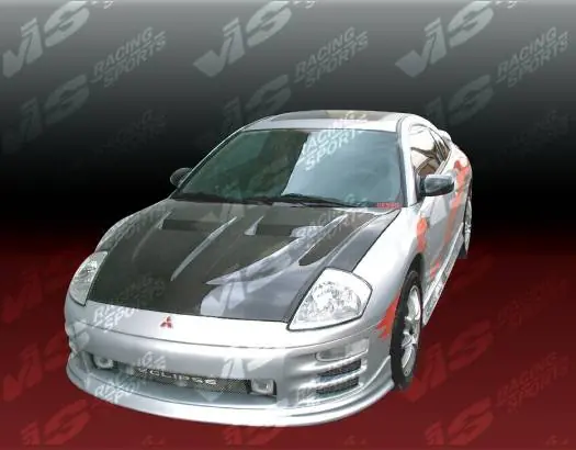 Mitsubishi Eclipse VIS Racing Xtreme GT Black Carbon Fiber Hood - 00MTECL2DGT-010C Fan Favorite