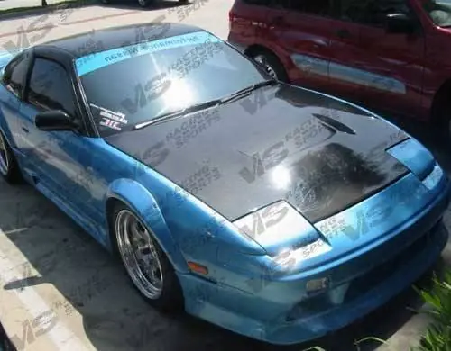Nissan 240SX VIS Racing JS Black Carbon Fiber Hood - 89NS2402DJS-010C Big Sale