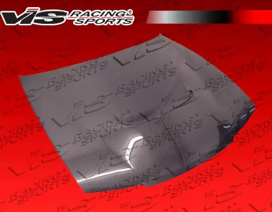 Nissan 240SX VIS Racing JS Black Carbon Fiber Hood - 95NS2402DJS-010C Genuine