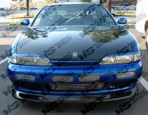 Free Shipping Nissan 240SX VIS Racing OEM Black Carbon Fiber Hood - 95NS2402DOE-010C