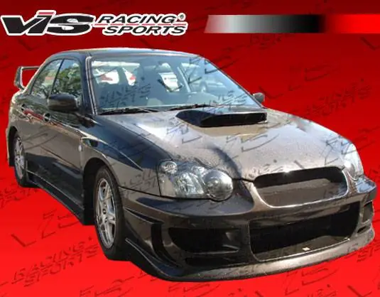 Subaru WRX VIS Racing OEM Black Carbon Fiber Hood with Scoop - 04SBWRX4DSTI-010C Handmade