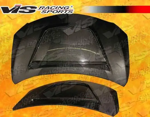 Toyota Corolla VIS Racing V Line Black Carbon Fiber Hood - 09TYCOR4DVL-010C Wholesale