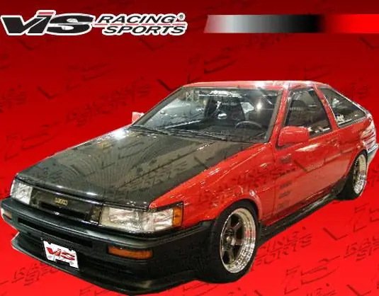 Same Day Shipping Toyota Levin VIS Racing OEM Black Carbon Fiber Hood - 84TYLEV2DOE-010C