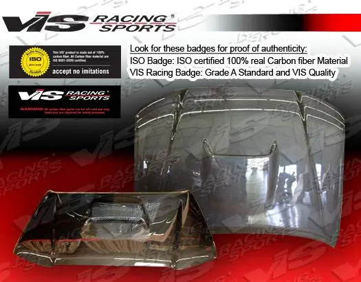 Fast Shipping Toyota Tacoma VIS Racing SR-5 Black Carbon Fiber Hood - 05TYTAC2DSR5-010C