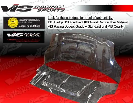 Toyota Yaris VIS Racing Monster Black Carbon Fiber Hood - 07TYYARHBMON-010C Cheap