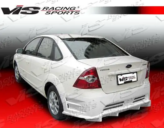 Final Sale Ford Focus 4DR VIS Racing Fuzion Rear Bumper - 00FDFOC4DFUZ-002
