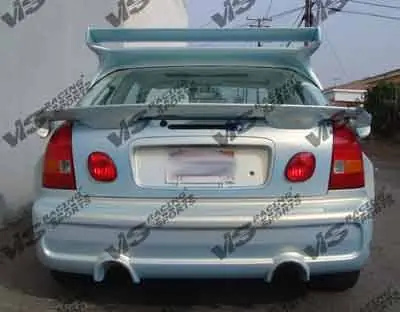 Don’t Miss Out Honda Civic 2DR & 4DR VIS Racing Invader-6 Rear Bumper - 96HDCVC2DINV6-002