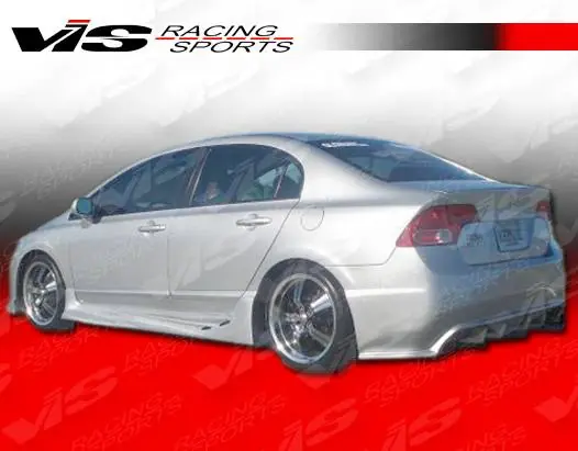 Crafted Honda Civic 4DR VIS Racing Alfa Rear Bumper - 06HDCVC4DALF-002