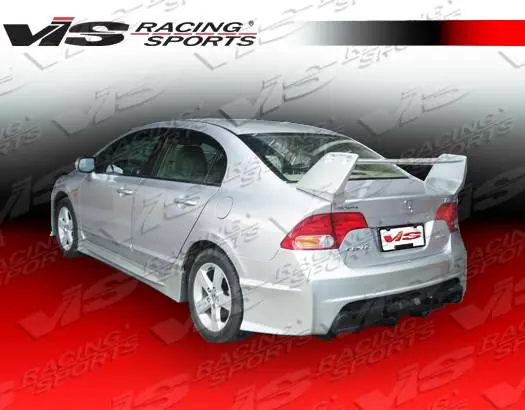 Honda Civic 4DR VIS Racing Techno R-2 Rear Bumper - 06HDCVC4DTNR2-002 In Demand