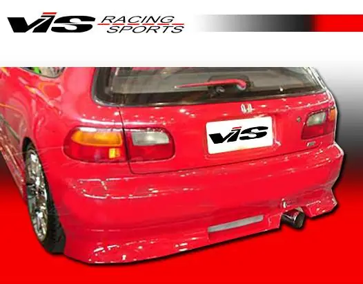 Original Honda Civic HB VIS Racing V Speed Rear Bumper - 92HDCVCHBVSP-002
