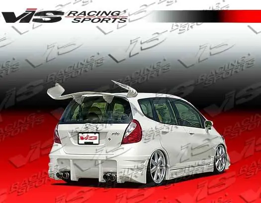Budget Honda Fit VIS Racing Sense Rear Bumper - 07HDFIT4DSEN-002