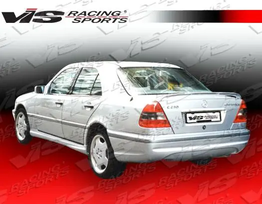Grab Now Mercedes-Benz C Class VIS Racing Euro Tech-2 Rear Bumper - 94MEW2024DET2-002