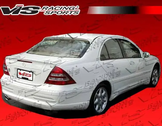 Markdown Mercedes-Benz C Class VIS Racing Laser-1 Rear Bumper Single Exhaust - 01MEW2034DLS1-002